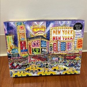 NYC Times Square Michael storrings great white way 2000 piece puzzle